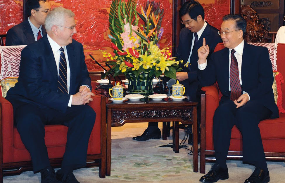 Bruce with Chinese Premier 2008