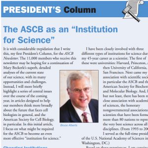 ASCB President's Column Small