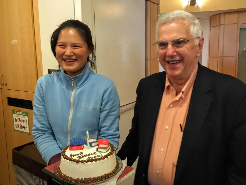 77th Birthday in 2015 with Athena Lin