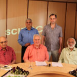 In Hyderabad, India, at a GMO Debate, 2013.