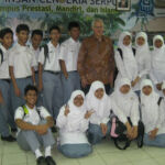 With students of the Madrasa Indan Cendekia, Serpong Indonesia, 2011.