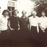 Authors and editor of the first Molecular Biology of the Cell, published in 1983. Image ©Keith Roberts. Authors and editor of the first Molecular Biology of the Cell, published in 1983. Image ©Keith Roberts.