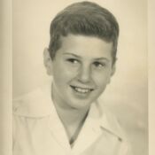 As a young boy.