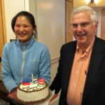 77th Birthday in 2015 with Athena Lin