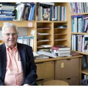 Bruce Alberts in his UCSF office