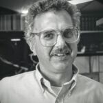 Bruce in his UCSF lab at Parnassus in the 1980s.