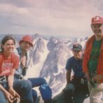 Bruce Alberts with Jo and Pat O'Farrell and son Michael at California mountaintop.