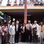 With M.S. Swaminathan in Pondicherry, India, in the late 1990s.