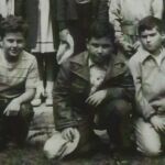 Bruce, age 8, at left, South School, Glencoe, Illinois.