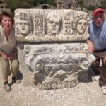 Bruce and Betty amdi Roman ruins in Turkey 2013.